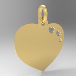 Médaille 3 petits cœurs