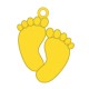 Médaille pieds bébé