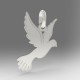 Médaille colombe de la paix 21mmx16mm