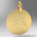 Médaille arbre de vie ronde